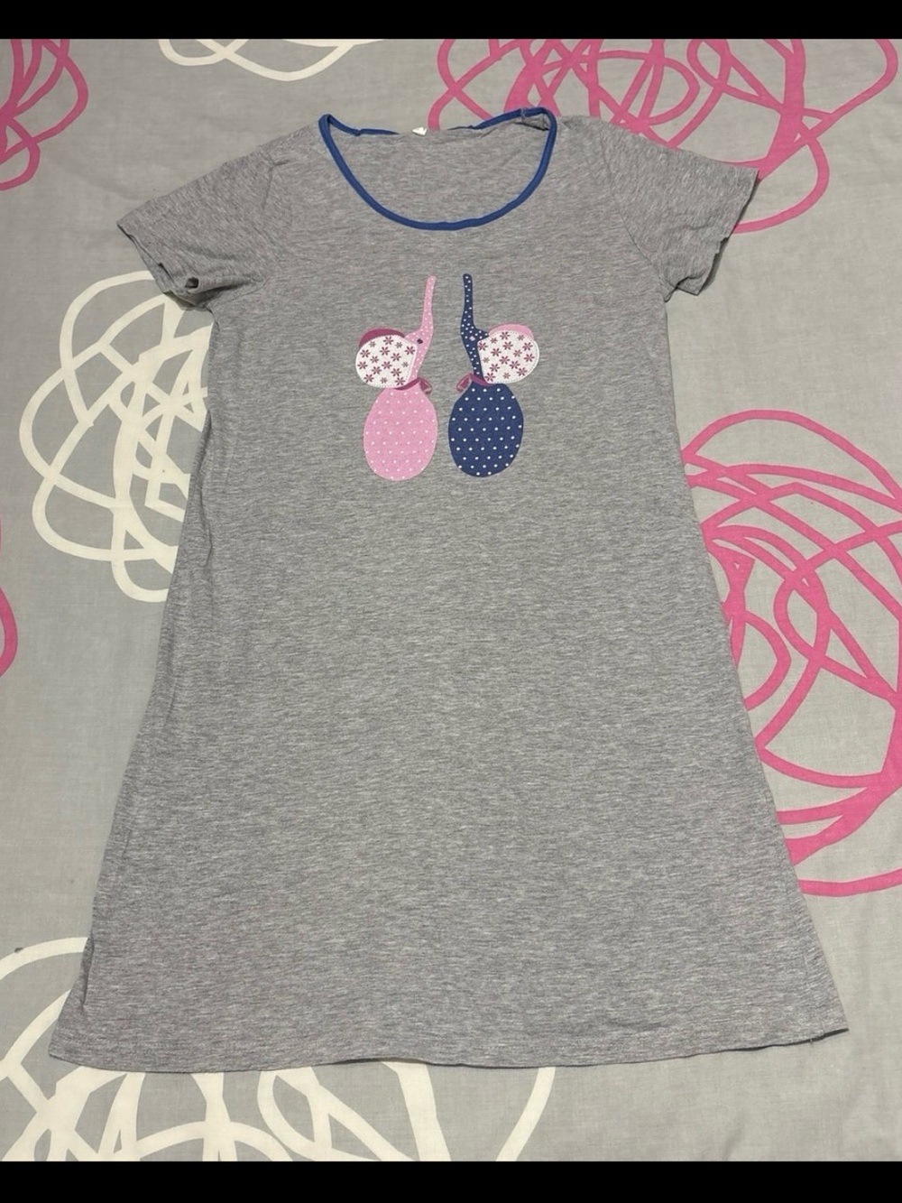 Heather Grey Elephant Nightgown